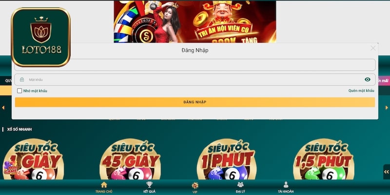 Hướng dẫn đăng nhập dễ nhất tại Loto188