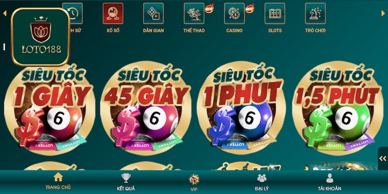 Các sảnh xổ số đáng trải nghiệm tại Loto188